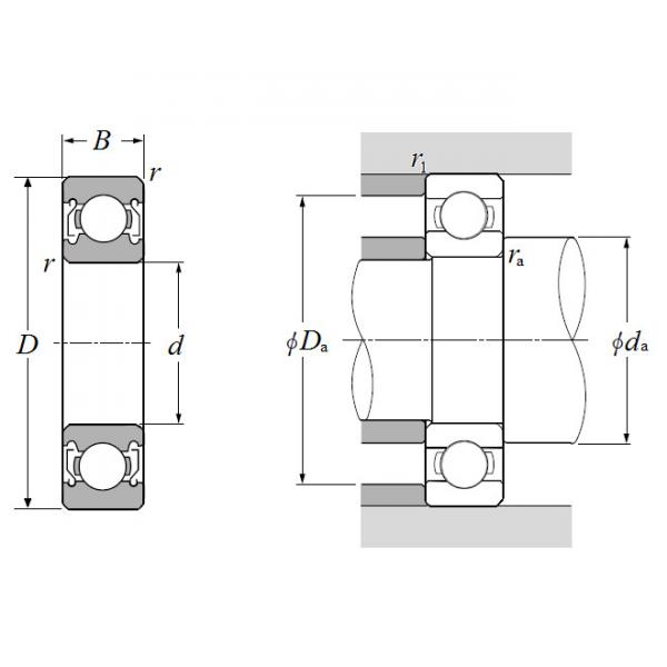 60/32ZZ, Single Row Radial Ball Bearing - Double Shielded #2 image