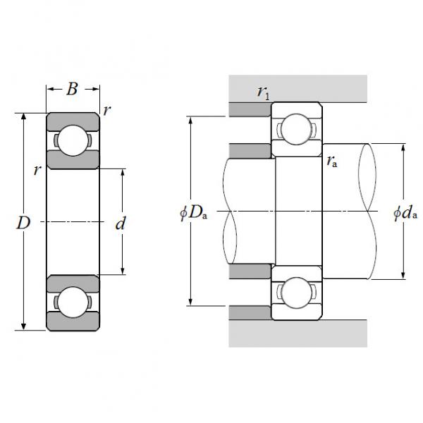 6000, Single Row Radial Ball Bearing - Open Type #2 image