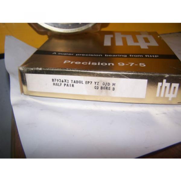 NEW RHP SUPER PRECISION BEARING 9-7-5 MODEL B7926X2 #2 image