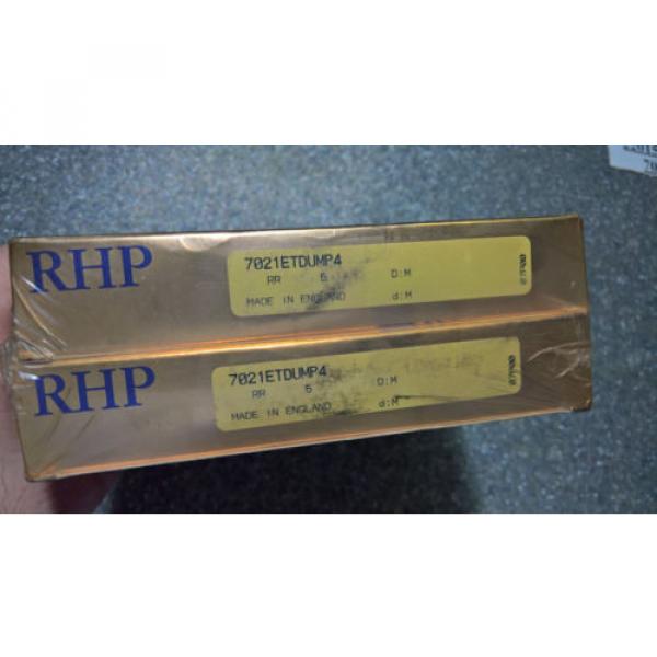 RHP 7021ETDUMP4 - 4 PACKS OF 2 - SUPER PRECISION BEARING, NEW; CUSCINETTI #3 image